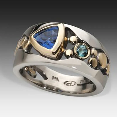 Aspen™ | Ring with Blue Crystal