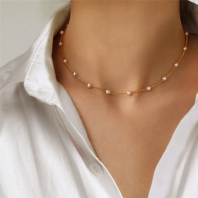 Aspen™ | Elegant small necklace with a pearl