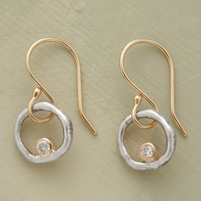 Aspen™ | Gold and Silver Earrings with Zirconia