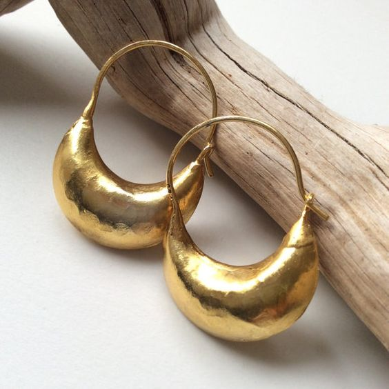 Vintage Gold Mandala Earrings