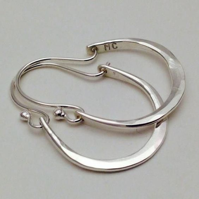 Aspen™ | Silver hoop earrings