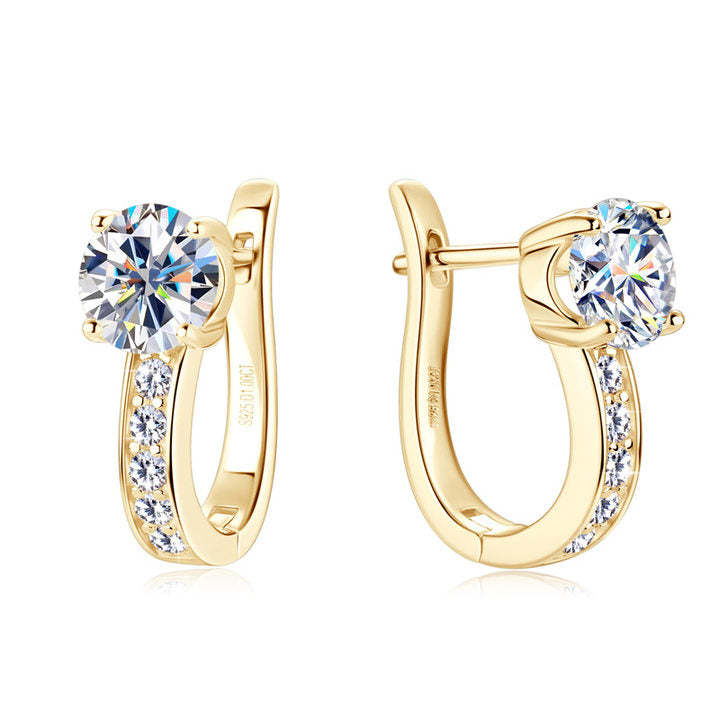 Hajji Moissanite Earrings | Gold