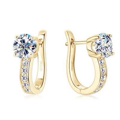 Hajji Moissanite Earrings | Gold