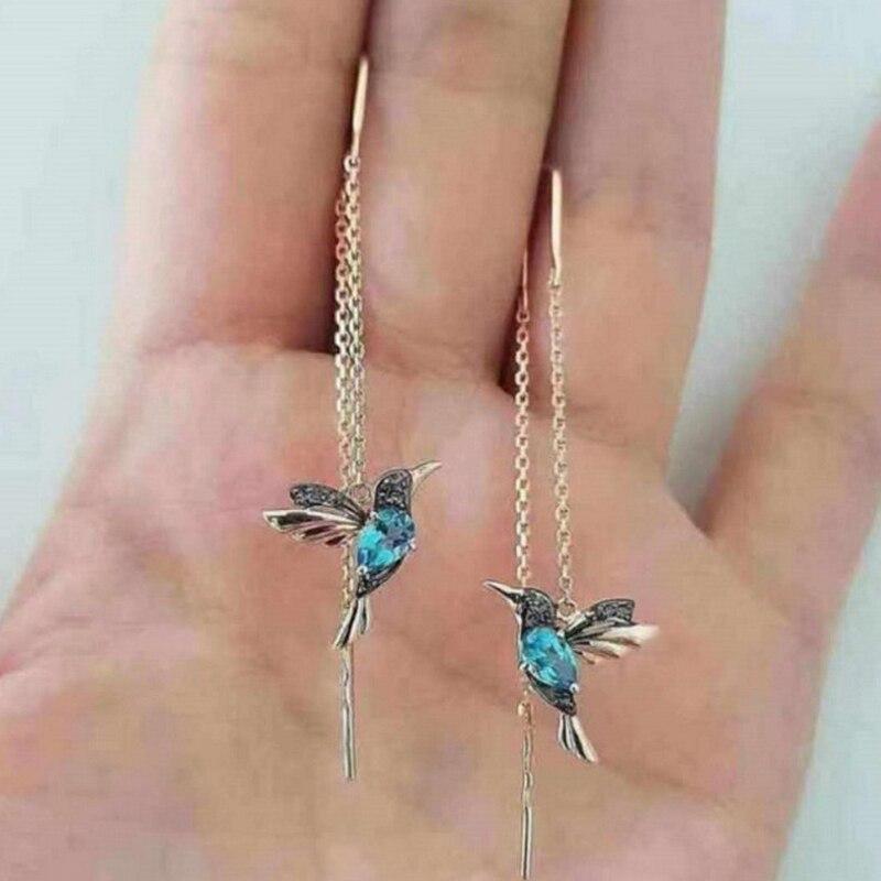 Kolibri Earrings with Zircon