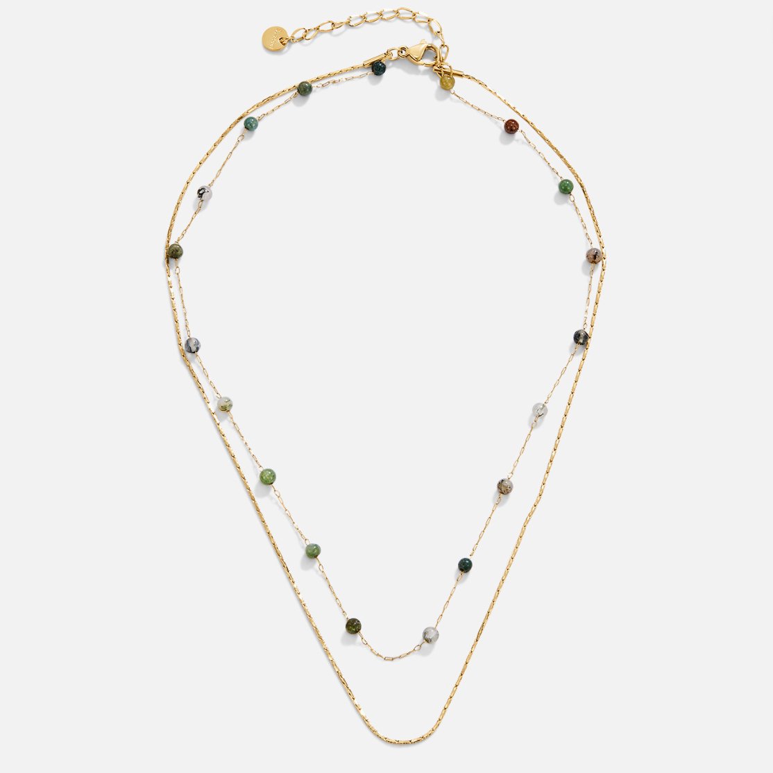 Layered Necklace Alana in Gold and Stone