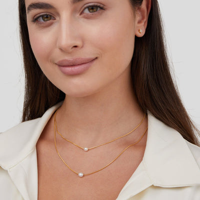 Textured Freshwater Pearl Necklace