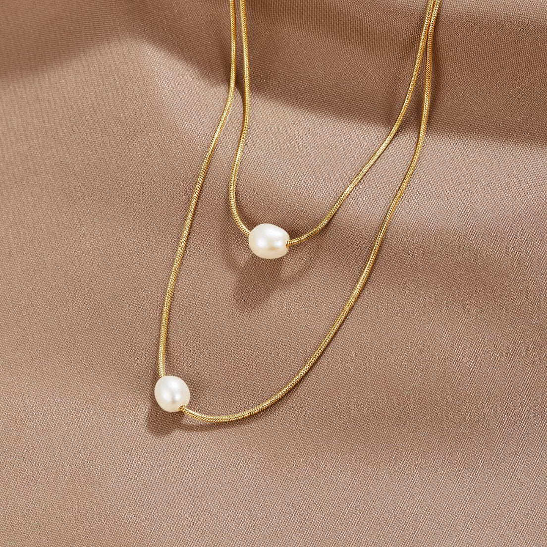 Textured Freshwater Pearl Necklace