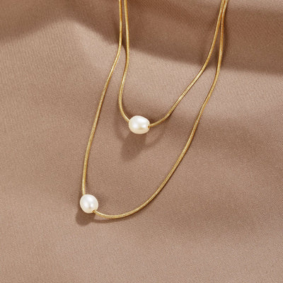 Textured Freshwater Pearl Necklace