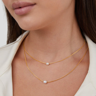 Textured Freshwater Pearl Necklace