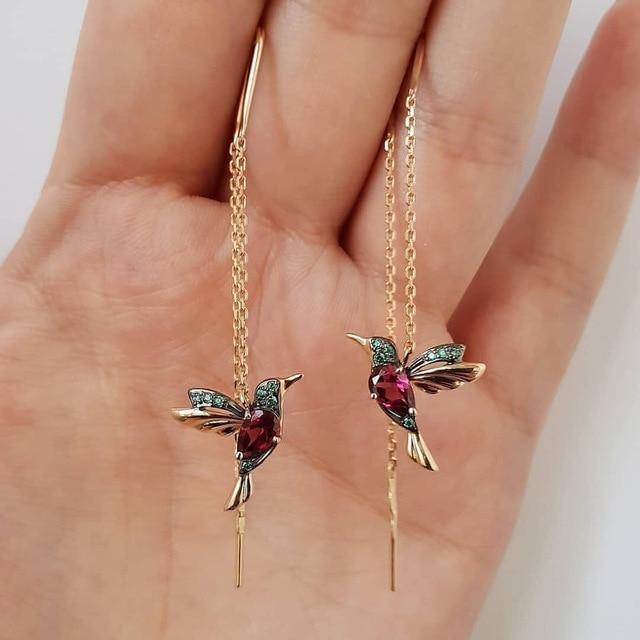 Kolibri Earrings with Zircon