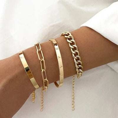 Eilan Mercer Bracelet Set | Gold