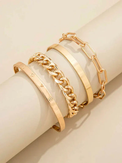 Eilan Mercer Bracelet Set | Gold