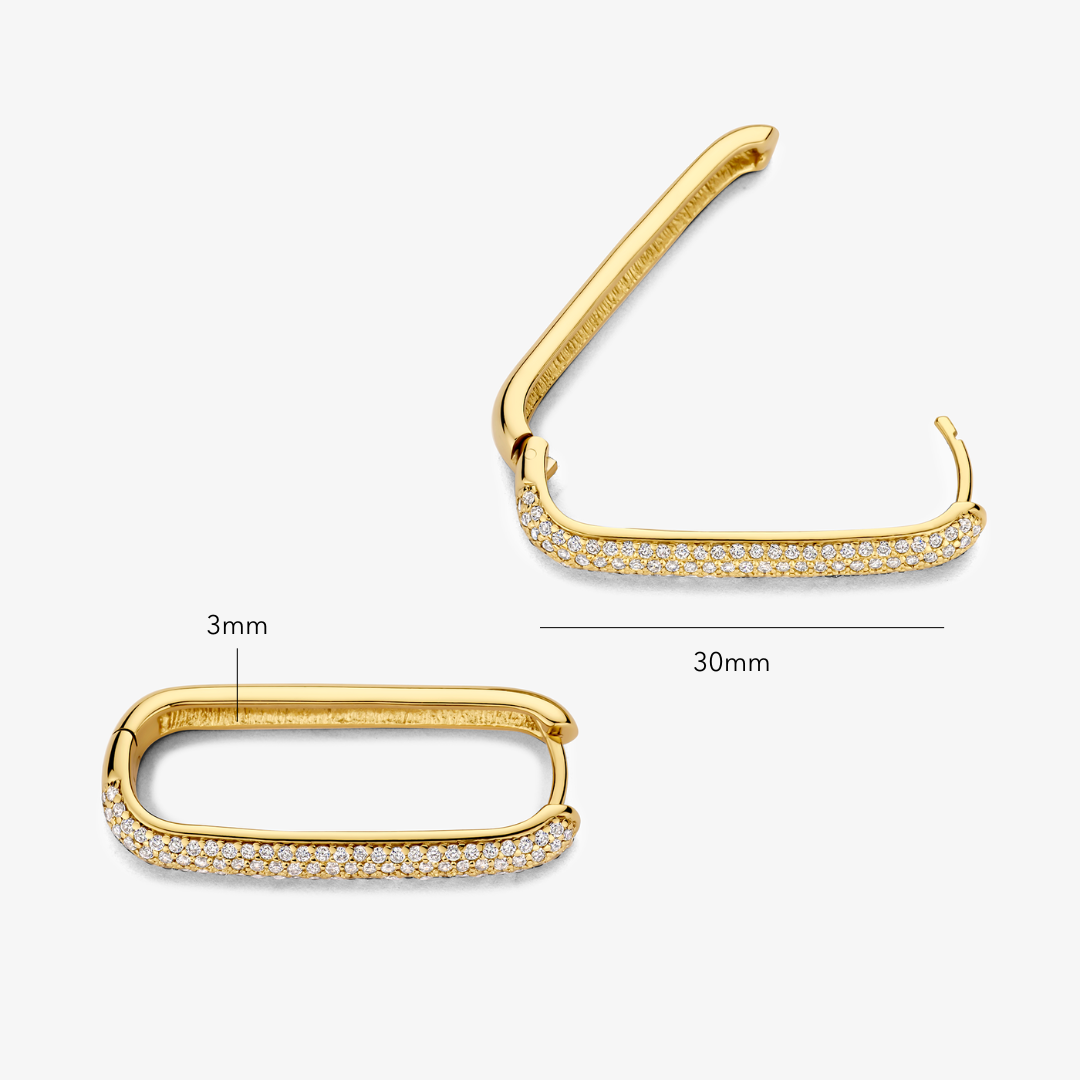 Large Iconic Pavé Rings | Gold