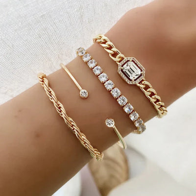 Dometia Calvina Bracelet Set | Gold