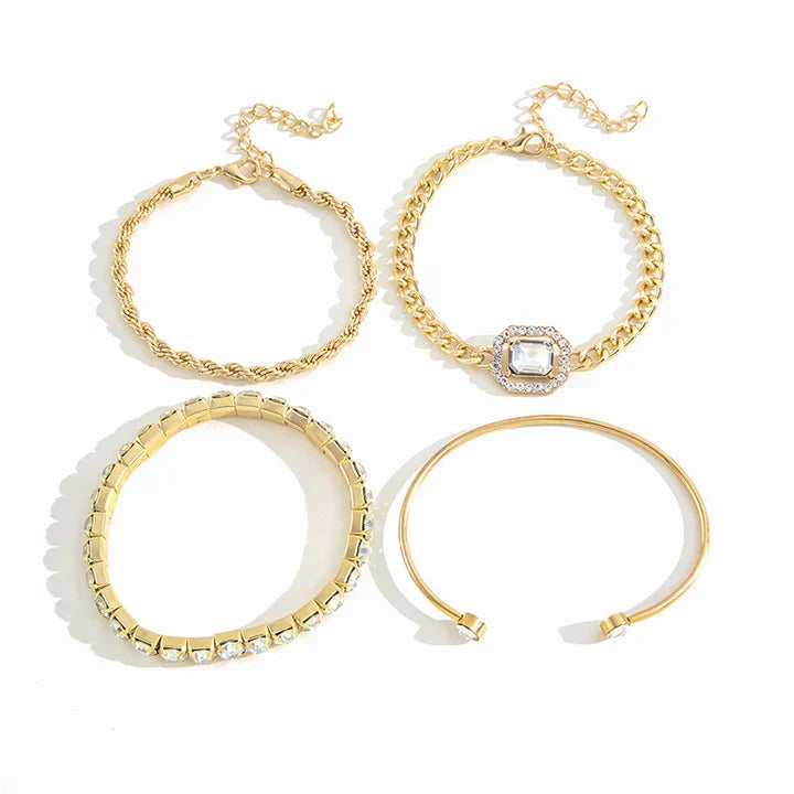 Dometia Calvina Bracelet Set | Gold