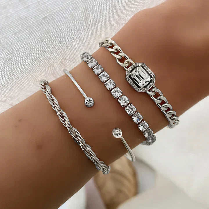 Dometia Calvina Bracelet Set | Gold